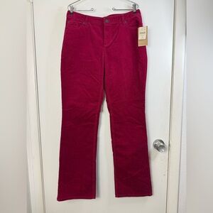 Coldwater Creek NWT, pink corduroy bootcut pants, jeans 10